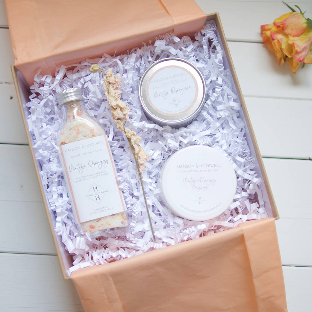 Natural Bath And Body Gift Set For Her By Nurture + Glow ...