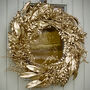 Metallic Magic Champagne Gold Autumn Wreath, thumbnail 1 of 6