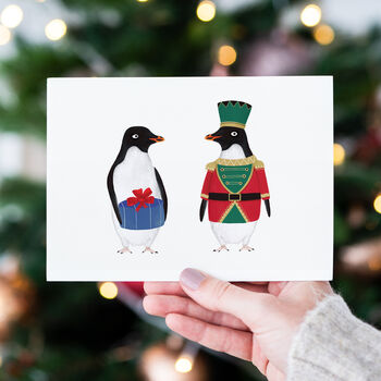 Little Drummer Boy Christmas Penguin Cards, 5 of 9