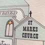 Personalised Church Christening Print Or Baptism Gift, thumbnail 4 of 6