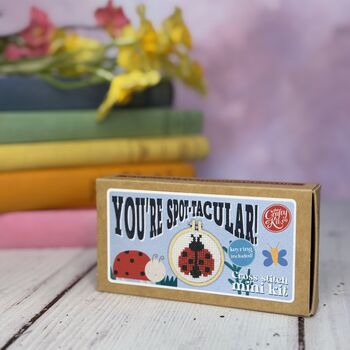You're Spot Tacular! Mini Matchbox Cross Stitch Kit, 5 of 6