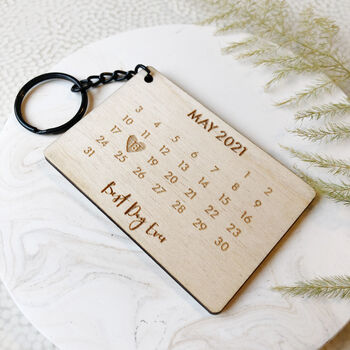 Personalised 'Best Day Ever' Keyring, 2 of 5