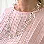 Multi Ring Lightweight Statement Necklace, thumbnail 3 of 7