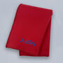 Personalised Fleece Blanket, Red, thumbnail 1 of 5