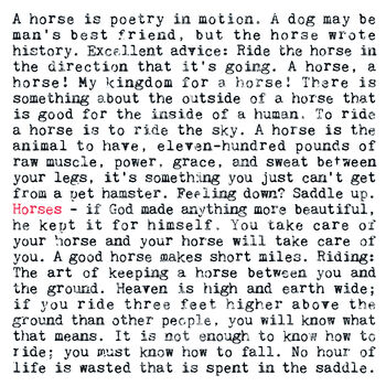 Horse Quotes Gift Print For Horse Lovers, 3 of 8