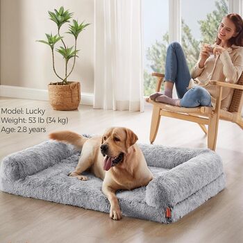Dog Bed Egg Crate Foam Pet Bed Washable Cover, 4 of 12