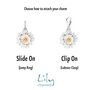 Daisy Charm, Slide On Or Clip On, thumbnail 2 of 5