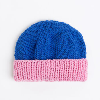 Toddler Merino Hat Easy Knitting Kit, 3 of 8