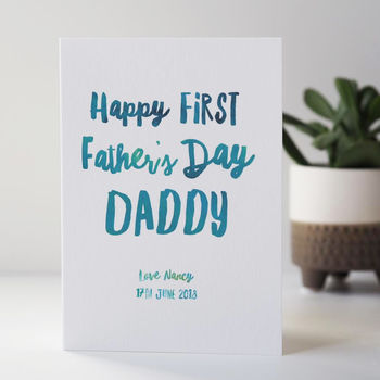 Personalised First Father's Day Card, 4 of 4