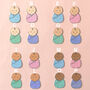 New Baby Twins Origami Heart Card, thumbnail 6 of 6