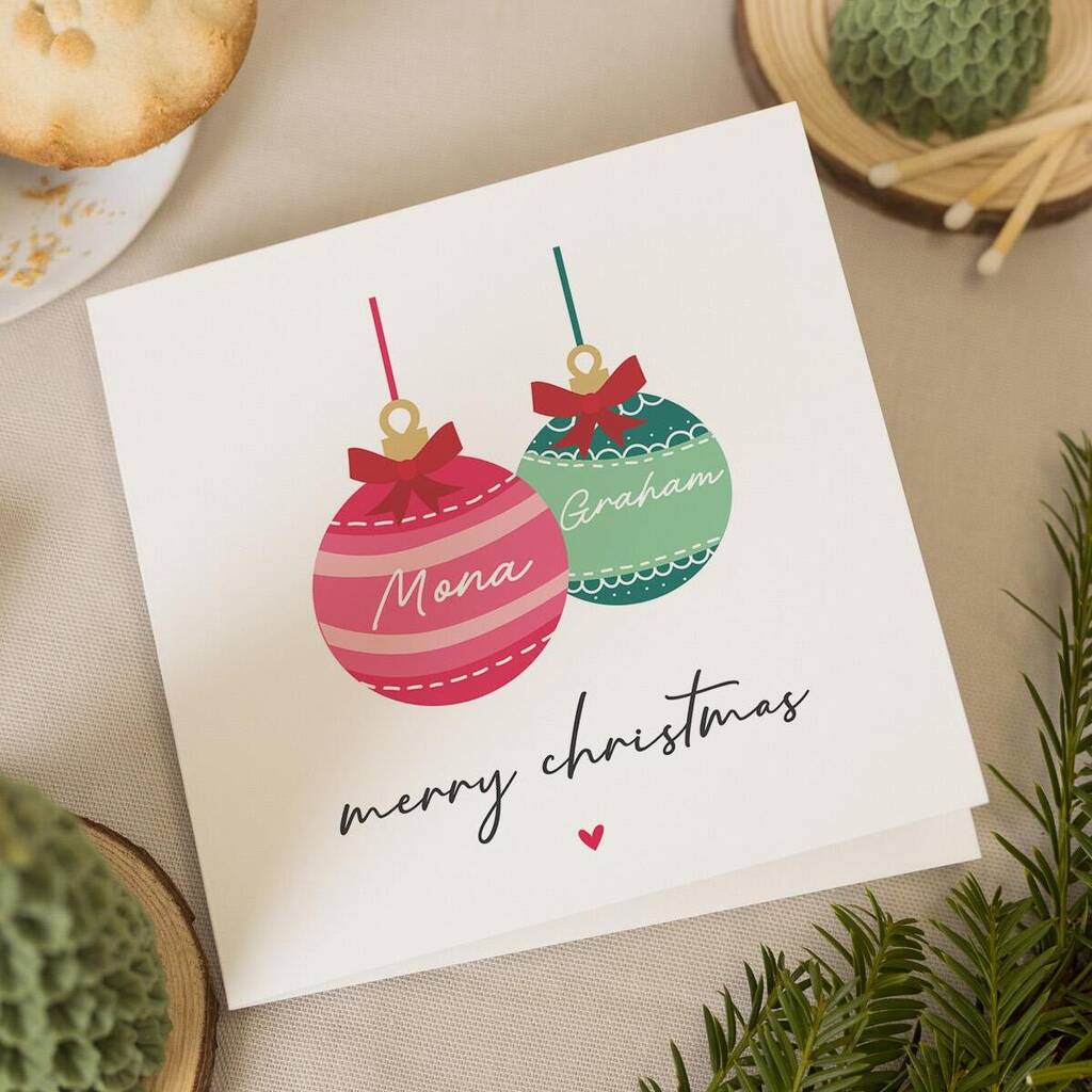 Personalised Christmas Card For A Special Couple, 1 of 7