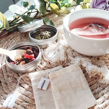 'Tea Ritual' Loose Tea Selection With Reusable Tea Bags, 2 of 11