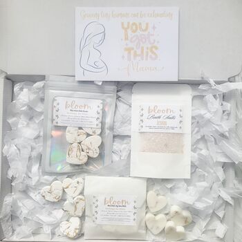 Baby And Mama To Be Pamper Hamper | Pregnancy Care Package | Mum To Be Gift Box, 8 of 12
