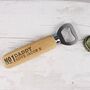 Personalised 'No. One' Wooden Bottle Opener, thumbnail 3 of 3