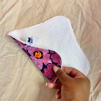 One Single Eco Friendly Reusable Cotton Face Wipe, 5 of 9