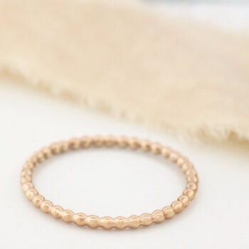 Thin Ring. 9ct Gold Stackable Ring, 3 of 11