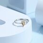 Sterling Silver Natural Citrine Droplet Ring, thumbnail 1 of 11