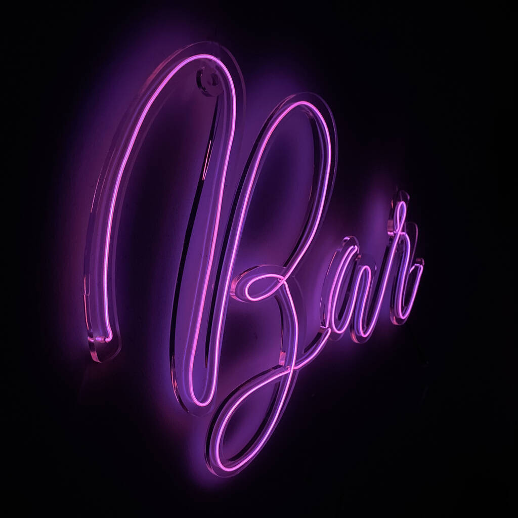 Bar Neon Sign By Perfect Personalised Gifts Notonthehighstreet Com