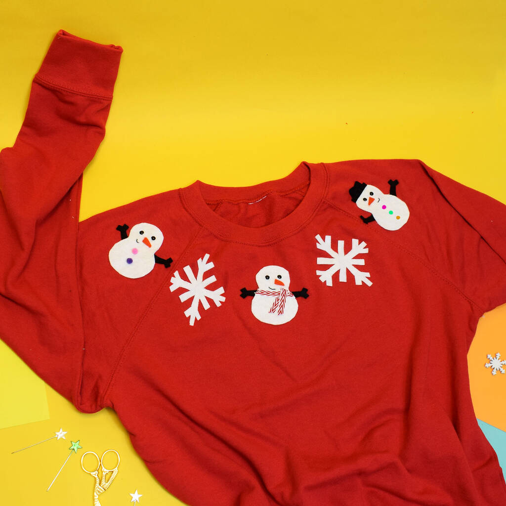 Snowtime Christmas Jumper Diy Craft Kit By The Make Arcade