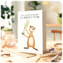 Award Funny Meerkat Mum Card Birthday Mother's Day Cute From Son Daughter, thumbnail 2 of 5