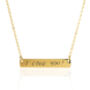 Personalised Handwriting Horizontal Bar Necklace, thumbnail 1 of 5