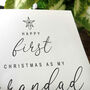 Personalised Handmade First Christmas Card For Grandad, thumbnail 2 of 4