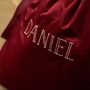 Personalised Medium Velvet Gift Bag, thumbnail 2 of 3