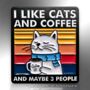 I Like Cats And Coffee And Maybe Three People Enamel Pin, thumbnail 3 of 8