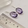 Amethyst Silver Earrings, thumbnail 9 of 12