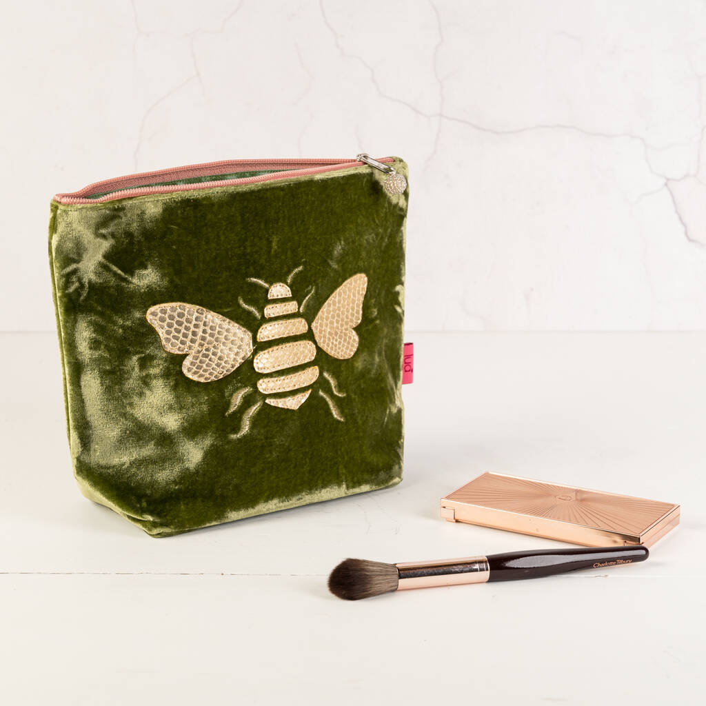 velvet bee make up bag