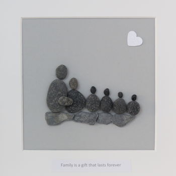 Personalised Family Pebble People Picture Artwork, 6 of 8