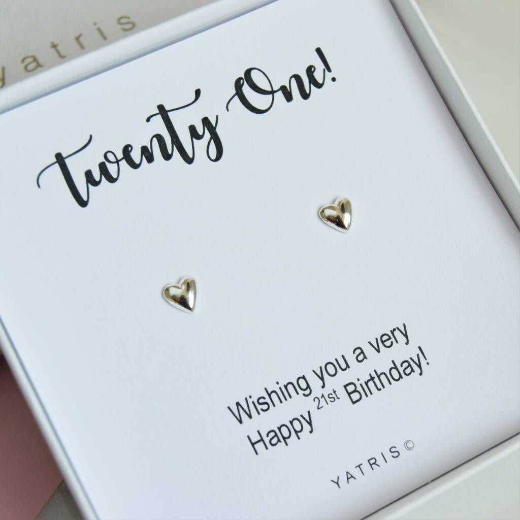 21st Birthday Earrings By Yatris