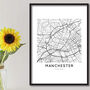 Custom Location Map Print, Personalised City, Town Map, Any Location, thumbnail 7 of 10