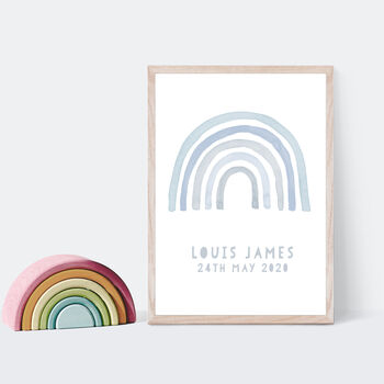 Rainbow Baby Personalised Canvas Print, 3 of 6