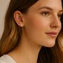 Diamond Stud Earrings On 14k Gold, thumbnail 1 of 6