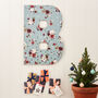 Wooden Floral Personalised Initial Advent Calendar, thumbnail 1 of 7