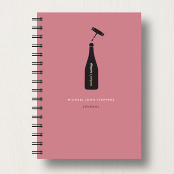 Personalised Wine Lover's Journal Or Notebook, 7 of 10