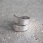 Handmade Sterling Silver Wrap Ring, thumbnail 2 of 2