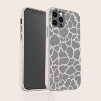 Blue Giraffe Biodegradable Phone Case, 3 of 8