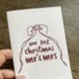 First Christmas Card As Mr And Mrs, thumbnail 2 of 2