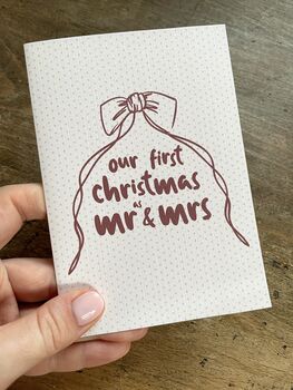 First Christmas Card As Mr And Mrs, 2 of 2