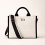 Personalised Sorrento Canvas Structured Tote Cross Body Bag, thumbnail 5 of 6