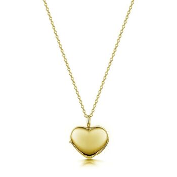 Personalised 18 K Gold Plated Little Heart Locket, 8 of 12