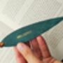 Willow Personalised Leather Bookmark, thumbnail 9 of 10