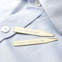 Personalised Gold Plated Collar Stiffeners, thumbnail 2 of 7