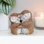 Birds Of A Feather Owl Couple Ornament, thumbnail 1 of 3