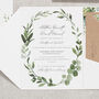 Greenery Botanical Pocketfold Wedding Invitations, thumbnail 2 of 7