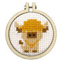 Greetings From The Cotswolds! Cow Mini Matchbox Cross Stitch Kit, thumbnail 10 of 11