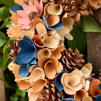 Personalised Warm Floral Autumn Wreath, 4 of 4