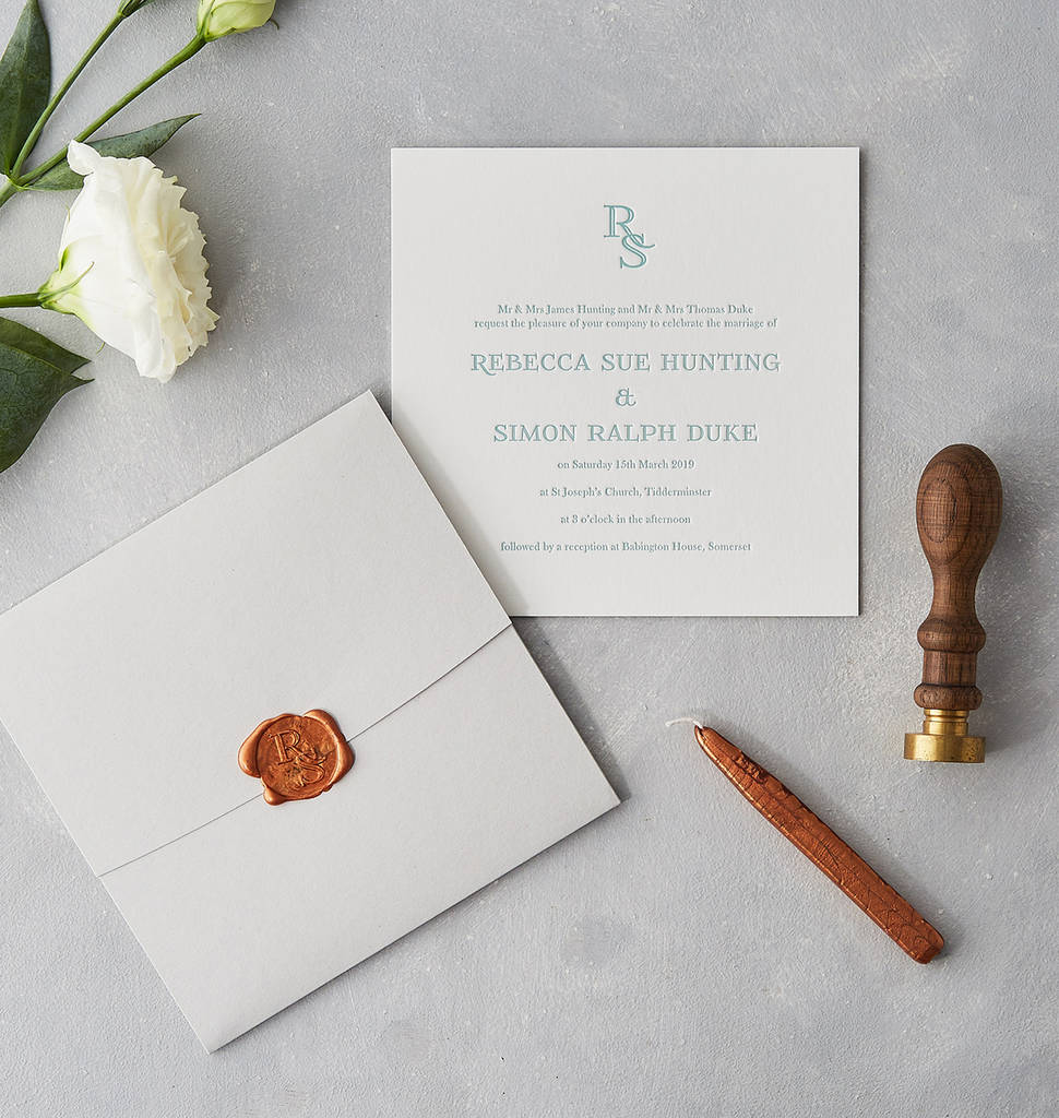 Sealing Wedding Invitations 1